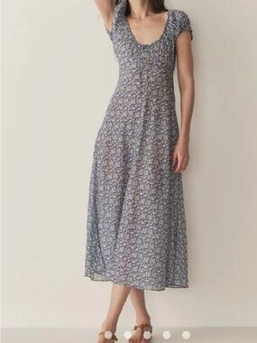 Doen Sofia Dress in Blue Porcelain Tea Floral